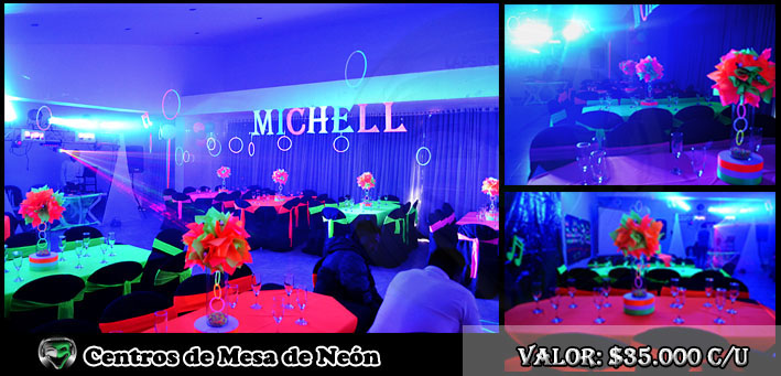 Fiesta Neon para quinceaños, TEL: 601+5732130