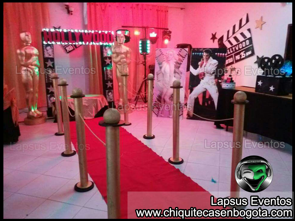 Resultado de imagen para tematica hollywood lapsus eventos