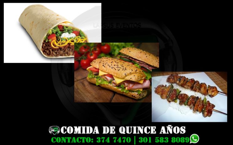 comida para quince años xv bogota