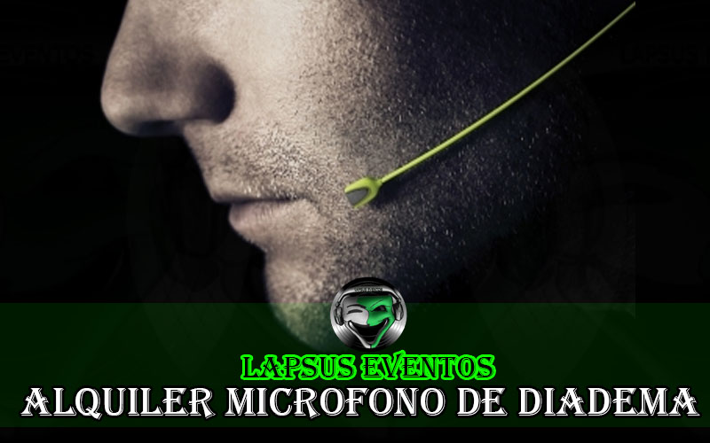 Alquiler de microfono inalambrico Diadema Solapa