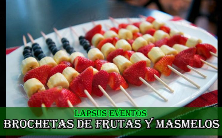 brochetas de frutas alquiler de fuente de chocolate