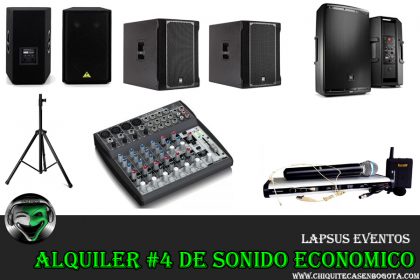 alquiler de sonido para 150 personas lapsue eventos microfonos inalambrico