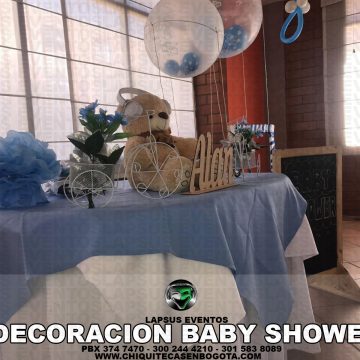 Decoracion baby shower niño azul cielo Lapsus Eventos