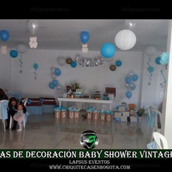 decoracion vintage para baby shower lapsus eventos niño bogota