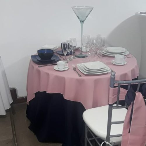 manteleria rosa